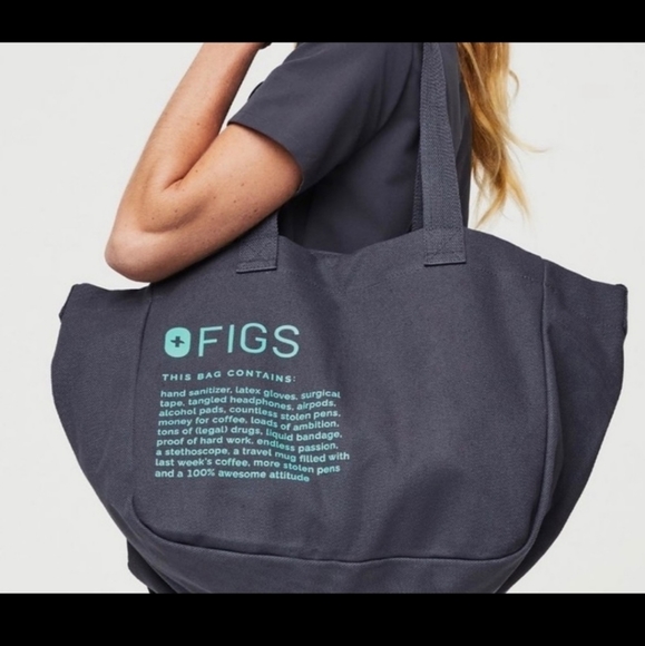 Figs Bags New Figs Grey Tote Bag Nursing Nurse Carry All Over The